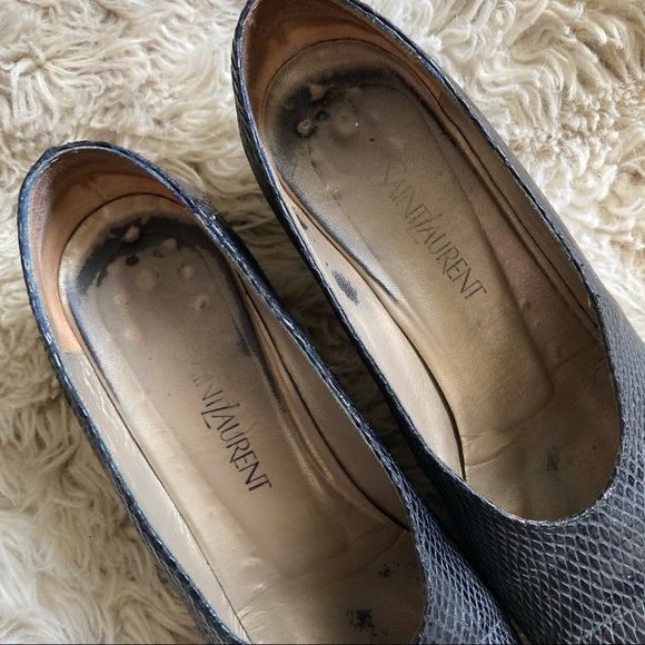 Vintage Yves Saint Laurent Black block heels 8.5 - Picture 4 of 9